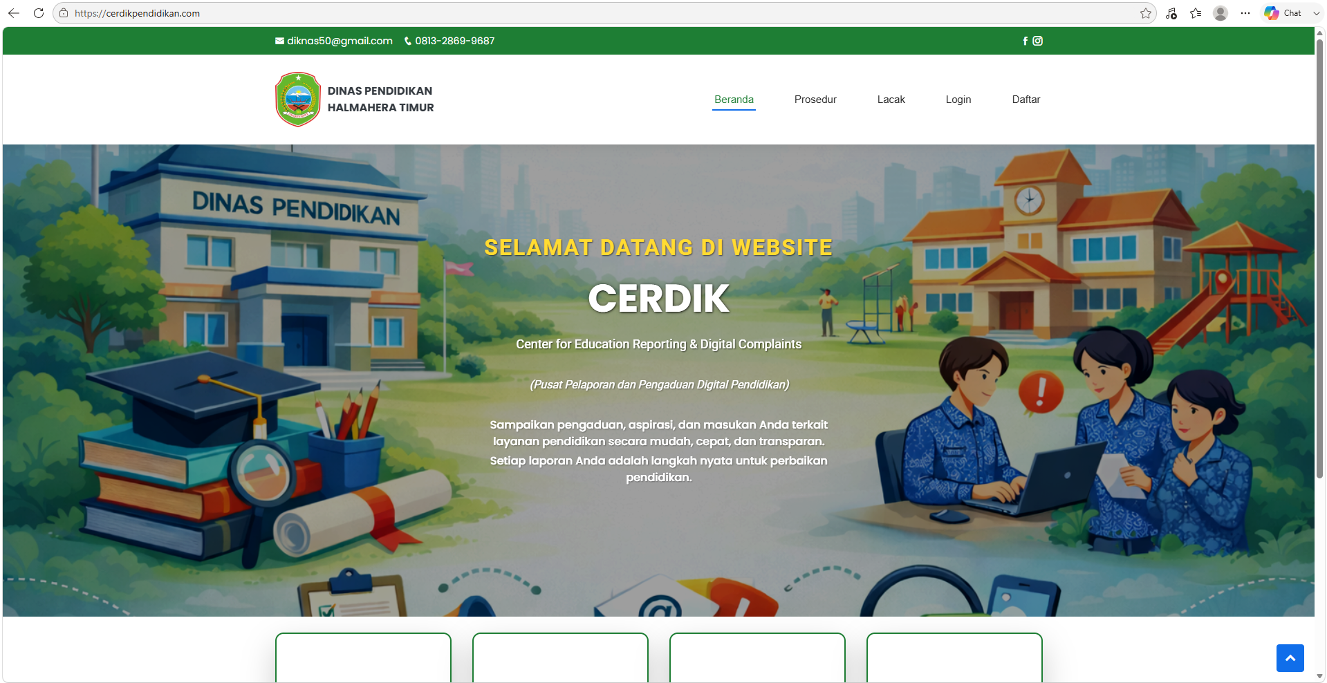 Dinas Pendidikan Halmahera Timur Luncurkan Website CERDIK untuk Tingkatkan Pelayanan Pengaduan Masyarakat